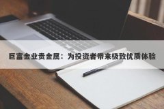 巨富金业贵金属：为投资者带来极致优质体验
